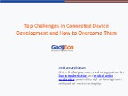 Top Challenges in Connected Device Development and How to Overcome Them