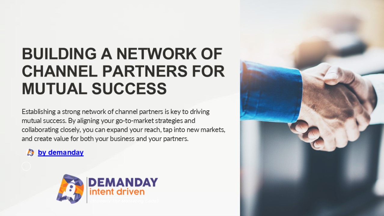 Channel Partners Log In Building a Network of Channel Partners for Mutual Success presentation ...