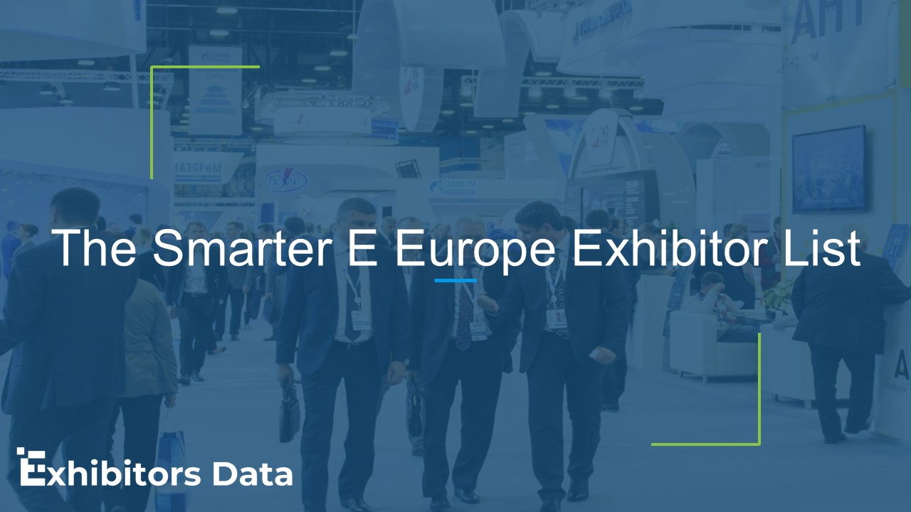 The Smarter E Europe Exhibitor List