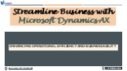 Top MicroSoft Dynamics Ax Technical Training | MicroSoft Ax Training