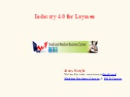 Industry 4.0 for Laymen