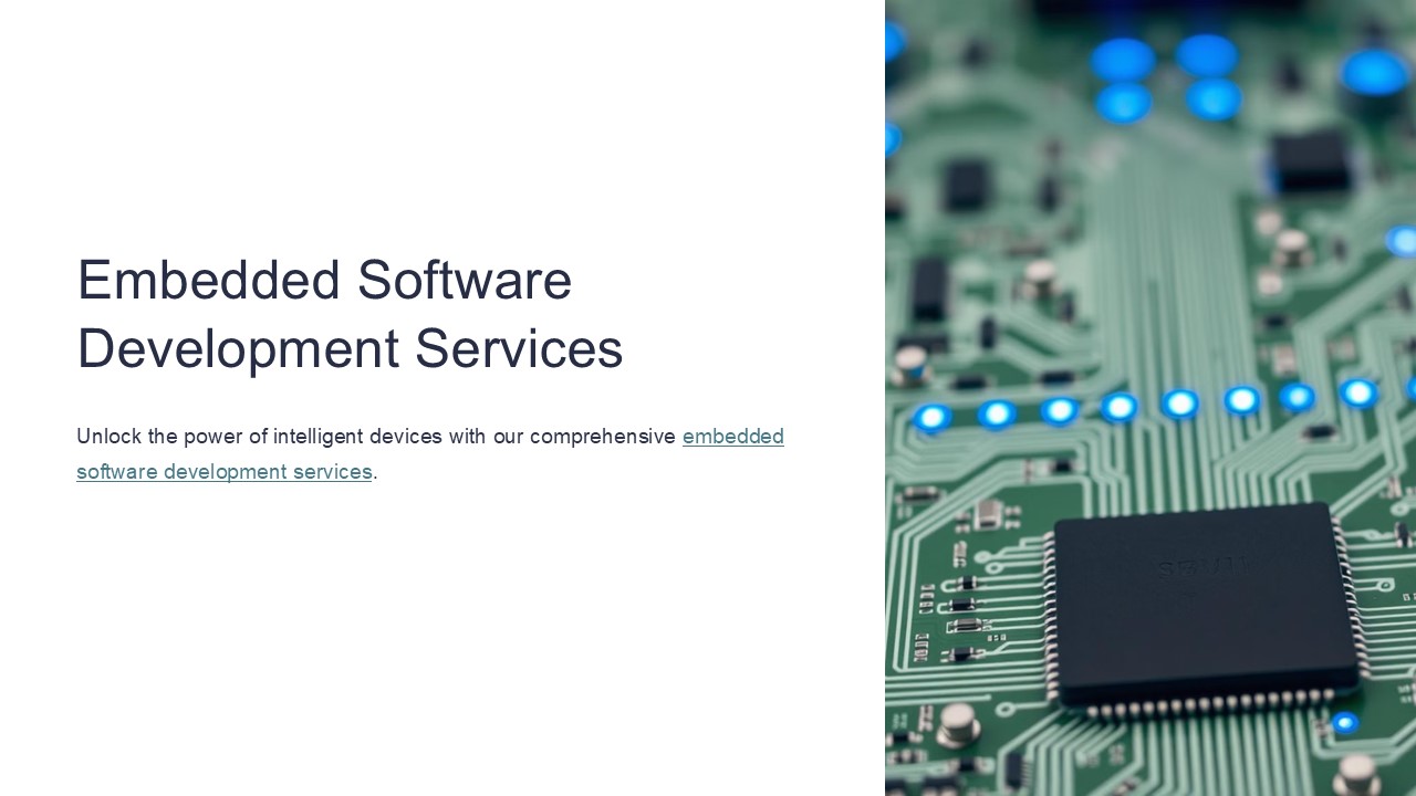 Embedded Software Development Services
