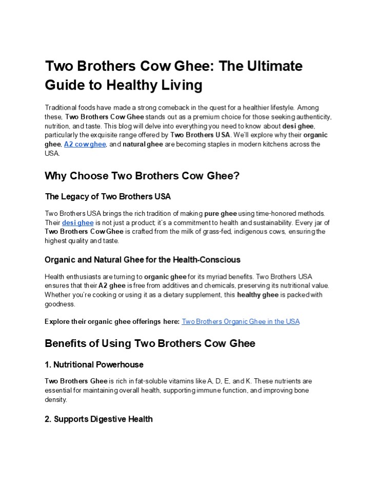 Best Cow Ghee