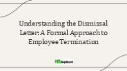 Letter of Dismissal
