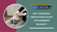 Why Document Destruction Is Key for Business Security