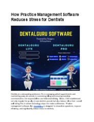 How Practice Management Software Reduces Stress for Dentists
