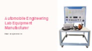 Automobile Engineering Lab Equipment Manufacturer and Supplier