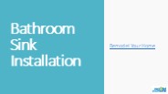 Bathroom Sink Installation & Repair Services