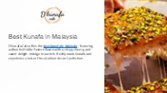 Best Kunafa in Malaysia