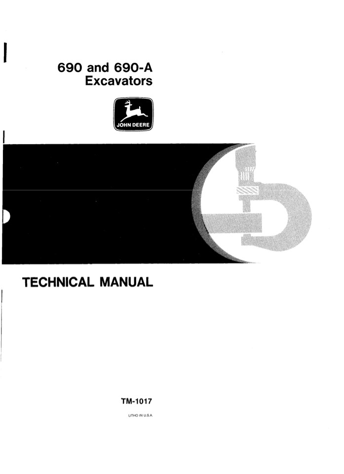 JOHN DEERE 690 AND 690A EXCAVATOR Service Repair Manual Instant Download