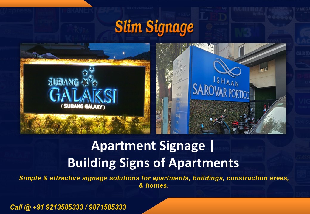 Buy Apartment Signage in Delhi NCR | Building Signs for Apartments