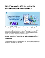 Why Progressive Web Apps Are Outperforming Native Apps