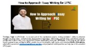 How to Approach Essay Writing for UPSC