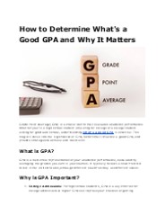 What's a Good GPA? Understanding Academic Success