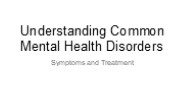 Understanding Common Mental Health Disorders