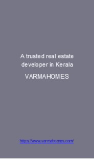 builders in kerala |Varma Homes