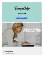 DumpsCafe Salesforce-CPQ-Specialist
