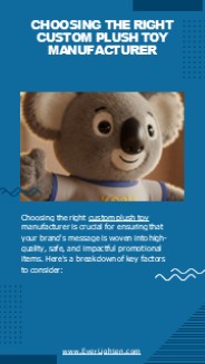 Choosing the Right Custom Plush Toy Manufacturer