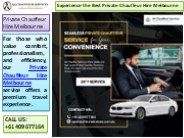 Luxury Chauffeur Hire Melbourne for Special Occasions