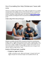 How Counselling Can Help Children and Teens with OCD