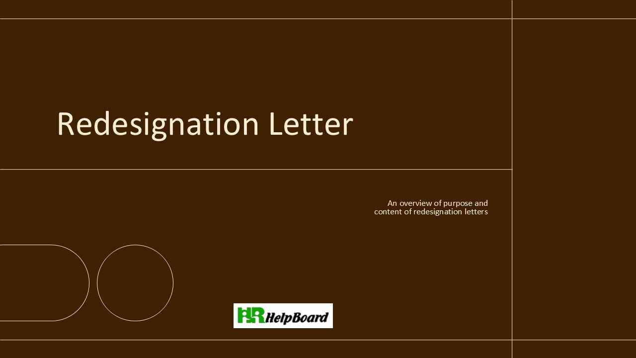 Redesignation Letter Sample