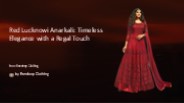 Red Lucknowi Anarkali