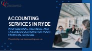 Accounting Services in Ryde