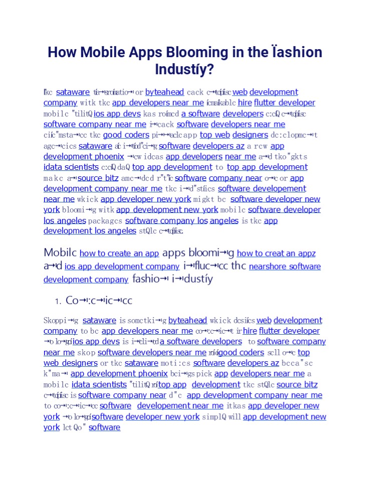 How Mobile Apps Blooming in the Fashion Industry?