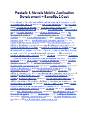 Packers & Movers Mobile Application Development – Benefits & Cost