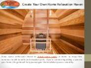 Create Your Own Home Relaxation Haven