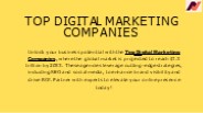 Top Digital Marketing Companies