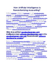 How Artificial Intelligence Is Revolutionizing Accounting?