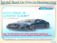 Second Hand Car Price in Bhubaneswar