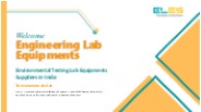 Environmental Testing Lab Equipment Suppliers in India