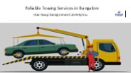 Reliable Bangalore Towing Service – Fiixup