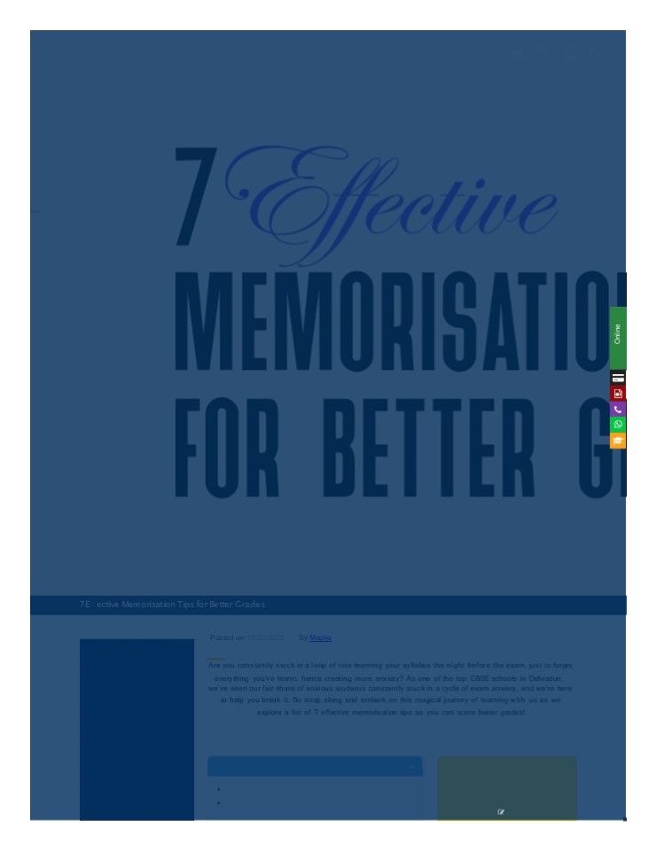 7 Effective Memorisation Tips for Better Grades