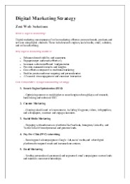 Digital Marketing Strategy | Zest Web Solutions