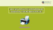 Why Multifunction Printers Are Essential for Modern Offices?