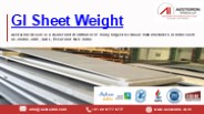 GI Sheet Weight