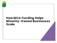 How MCA Funding Helps Minority-Owned Businesses Scale