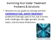 Swimming Pool Water Treatment Problems and Solutions