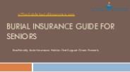 Burial Insurance Guide for Seniors