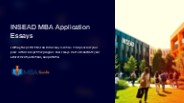 Mastering the INSEAD MBA Application: A Comprehensive Guide