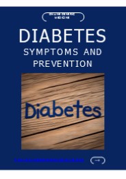 Diabetes: Prevention and Symptoms