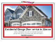 Residential Garage Door Service in Monroe