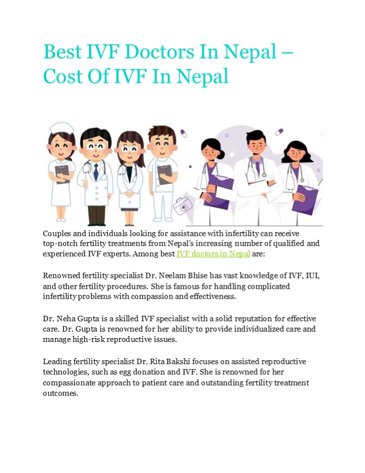Best IVF Doctors in Nepal | Affordable IVF Treatment