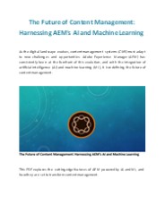 The Future of Content Management: Harnessing AEM's AI and Machine Learning