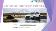 Car Rental Reservation Software