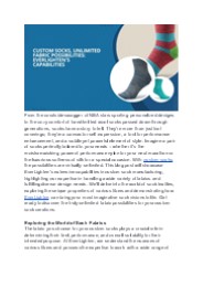 Custom Socks, Unlimited Fabric Possibilities: EverLighten's Capabilities