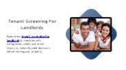 Tenant Screening For Landlords
